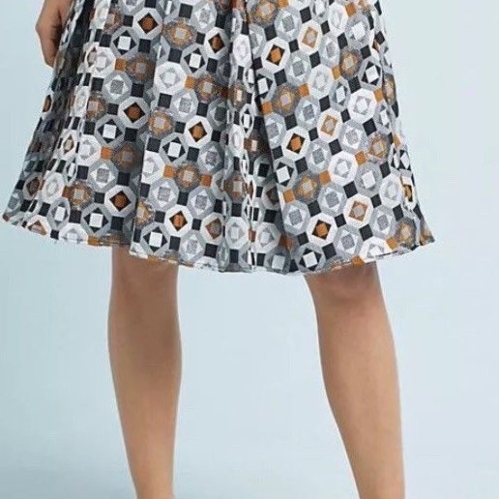 EVA FRANCO Metallic Geo Jacquard Skirt - Picture 2 of 10